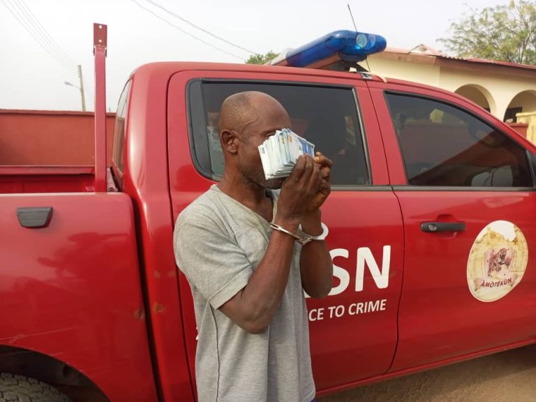 •Celestine, arrested by Amotekun Corps