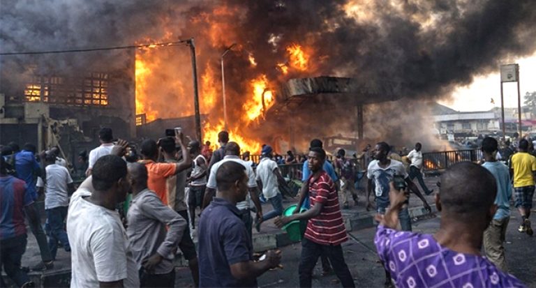 Fire in Lagos