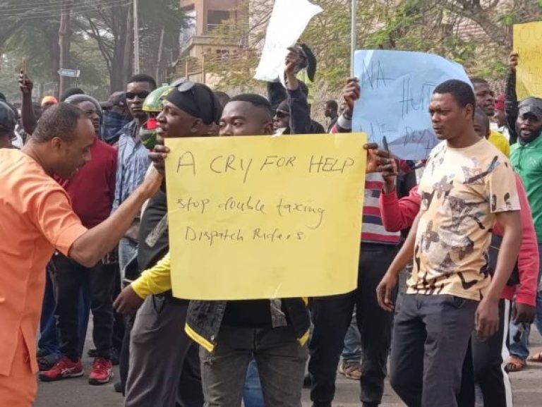 Abuja riders protest
