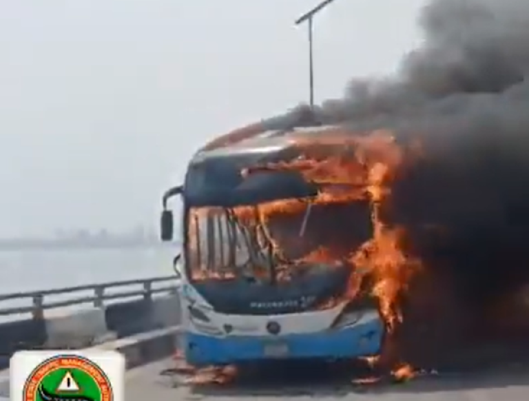 Bus burning