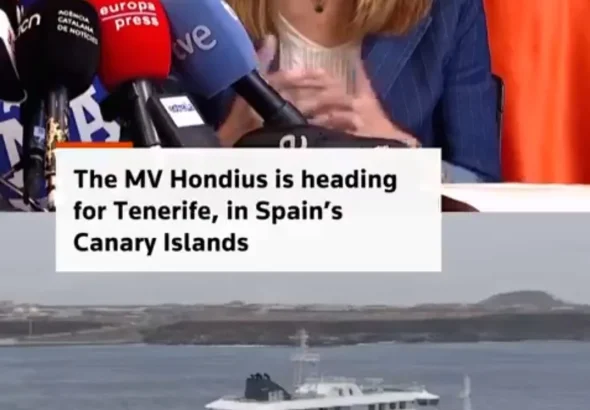 Ship arrival in Europe