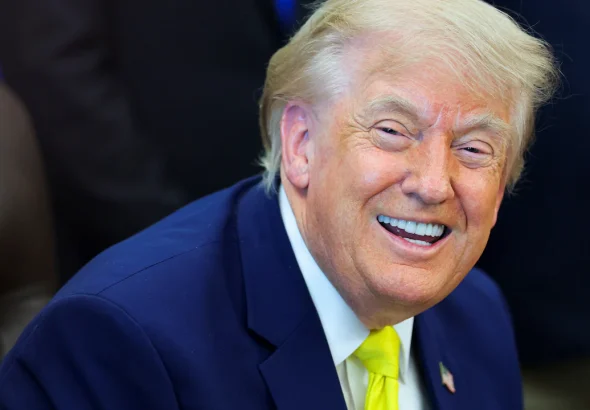 Smiling President Trump