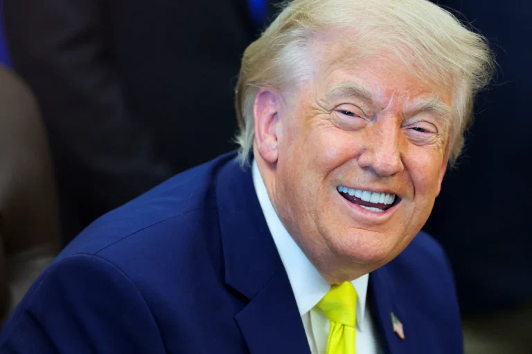 Smiling President Trump