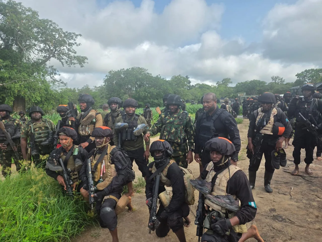 Army troops