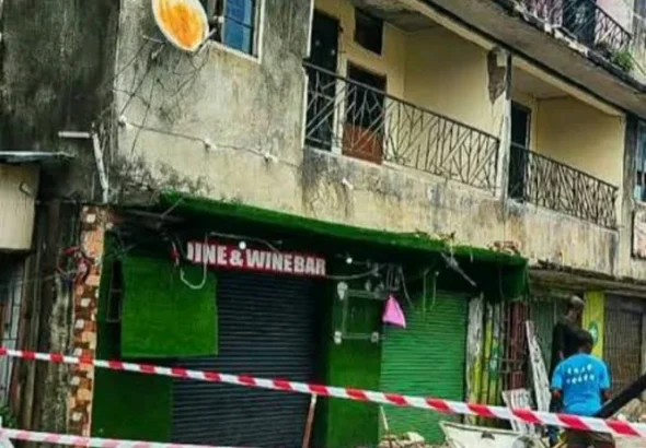 Collapsed building