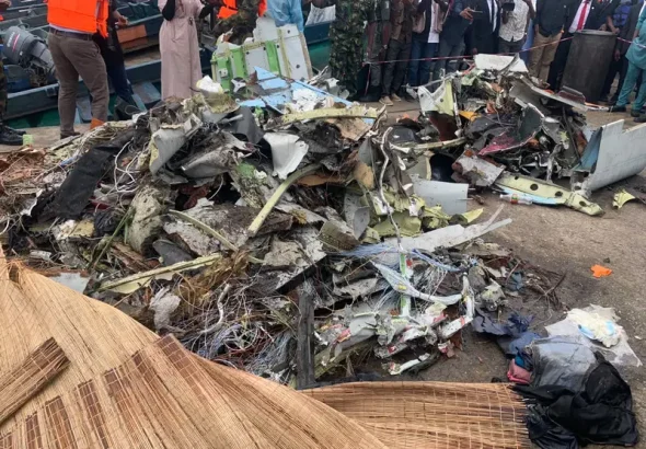 Crash plane parts
