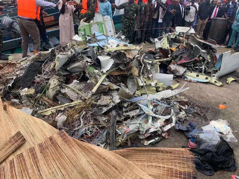 Crash plane parts