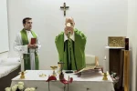 Pope in church
